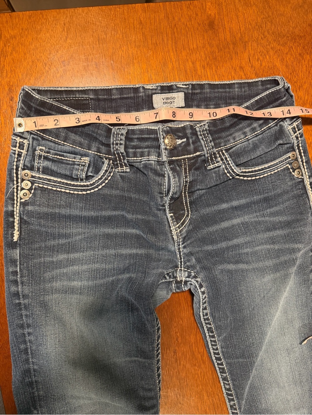 💙 Virgo Daytrip Bootcut Jeans with Conrast Stitching - Picture 9 of 10